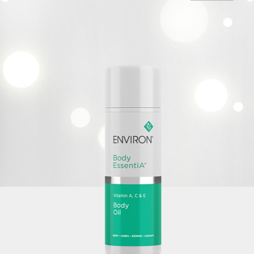 Bottle of Environ Body EssentiA Vitamin A,C and E Body Oil