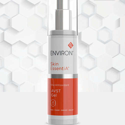 A bottle of Environ Skin EssentiA Vita-Antioxidant AVST Gel