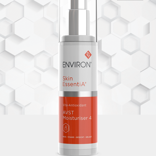 A bottle of Environ Skin EssentiA Vita-Antioxidant AVST Moisturiser 4