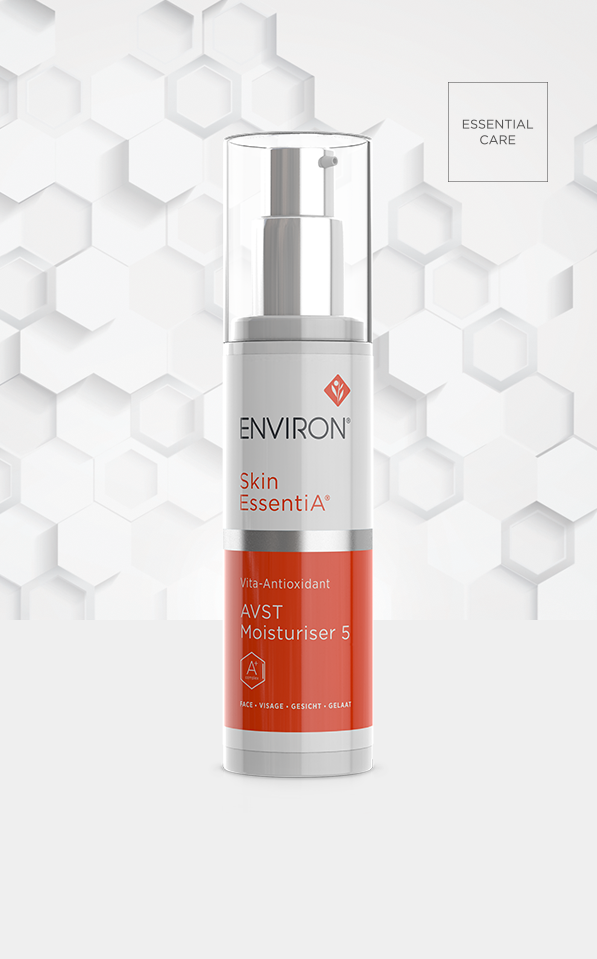 A bottle of Environ Skin EssentiA Vita-Antioxidant Moisturiser 5
