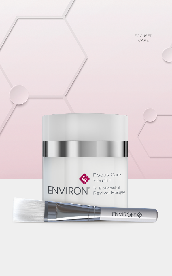 Environ Focus Care Youth+ Tri BioBotanical Revival Masque with brush