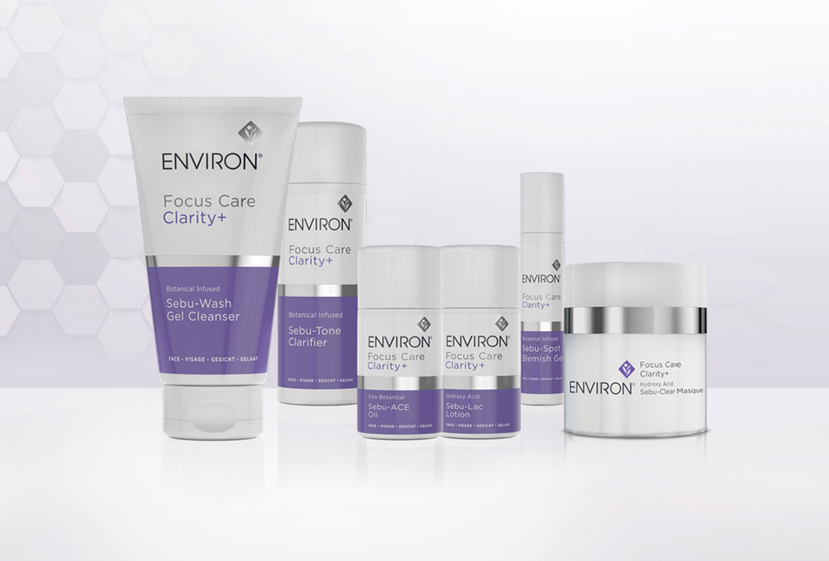 Skin care routines for acne-prone skin - Focus Care Clarity Range - Environ Skin Care