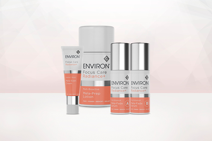 All products from the Environ Focus Care Radiance+ Range