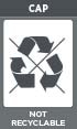 CAP - NOT RECYCLABLE