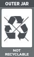 OUTER JAR - NOT RECYCLABLE