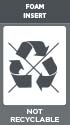 ST-FOAM INSERT - NOT RECYCLABLE