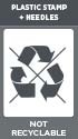 ST-PLASTIC STAMP NEEDLES - NOT RECYCLABLE