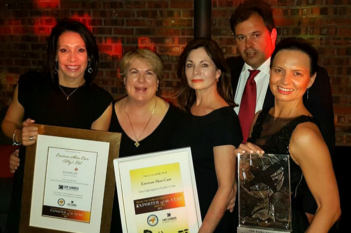 2017 EXPORTER OF THE YEAR WINNER - Press Release | Environ Skin Care