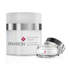 Environ Focus Care Youth+ Tri- Biobotanical Revival Masque, white background