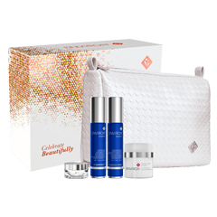 Gift box, white Environ cosmetic bag, 2 bottle of Environ's Ionzyme products